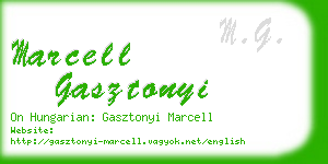 marcell gasztonyi business card